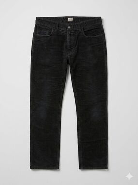 C.P. Company Black Straight Pants